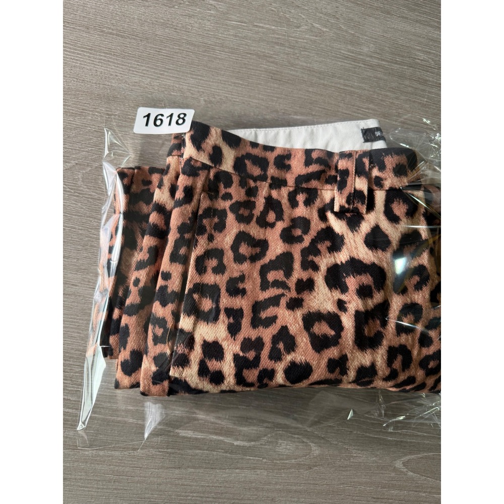 Urban Outfitters Leopard Print High Rise Straight Leg Pants Women's Size 30x32 - Picture 11 of 11